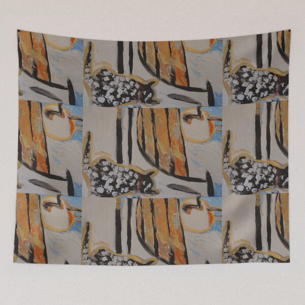 Item preview, Cat in front of stove on its side designed and sold by BBBango.