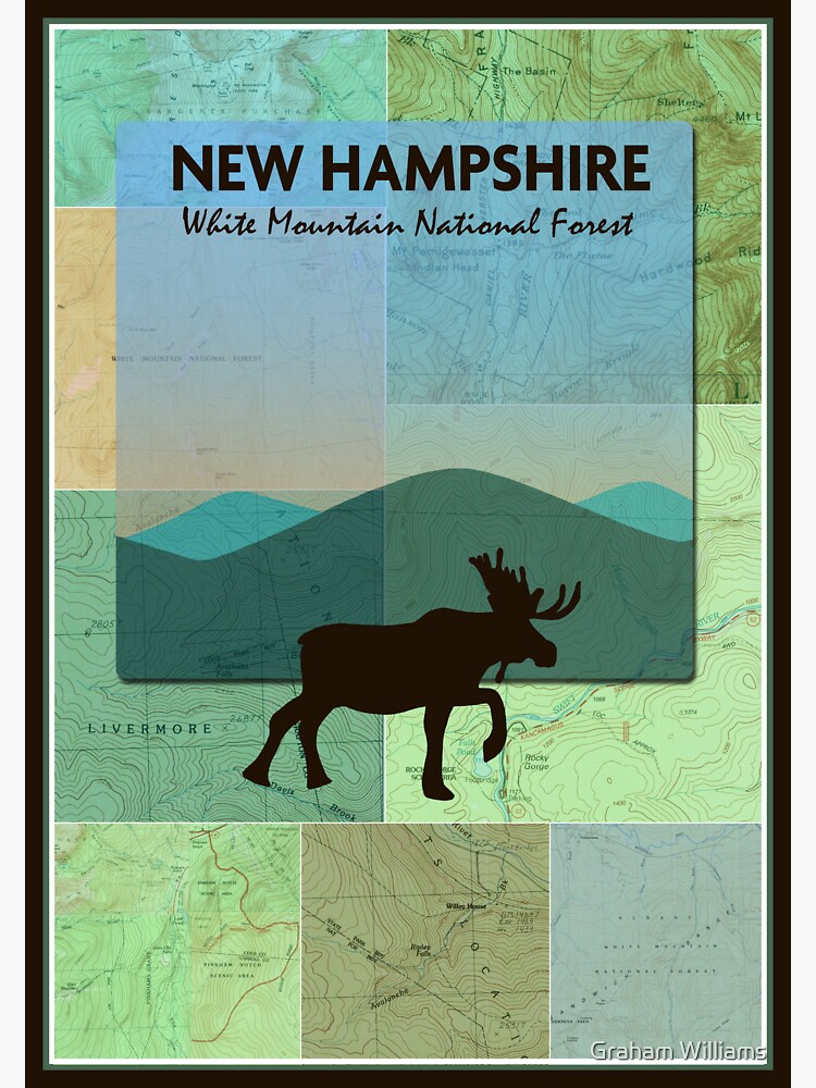 "White Mountain National Forest" Sticker for Sale by grahamwilliams