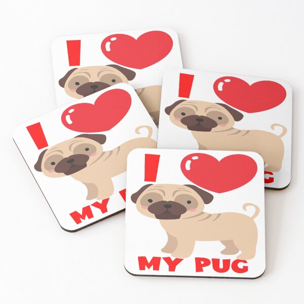 Item preview, I Love My Pug -  哈巴狗  - Hǎbāgǒu designed and sold by davidmurtagh.