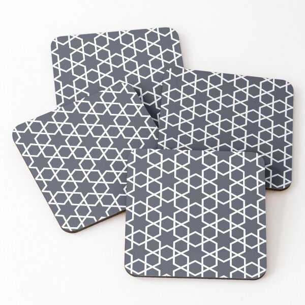 Item preview, Dark Blue and White Tessellation Line Pattern 14 Pairs DE 2022 Trending Color Parisian Night DEA184 designed and sold by ColorOfTheYears.