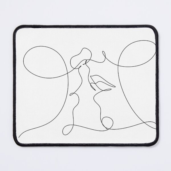 Item preview, intimate couple line art drawing designed and sold by OneLinePrint.