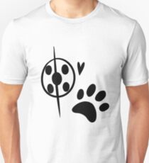 Miraculous Ladybug Chat Noir and Ladybug Signatures Unisex T-Shirt