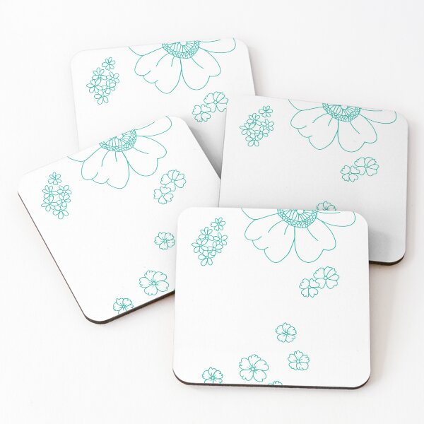Item preview, Floral line art print designed and sold by medough.