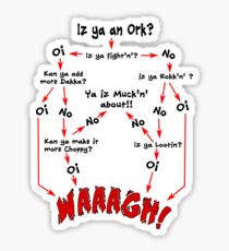 Ork Flow Chart Sticker