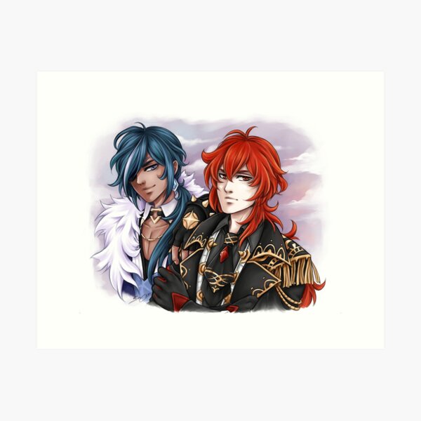 Item preview, Kaeya  & Diluc - Genshin Impact designed and sold by SenCrossArt.