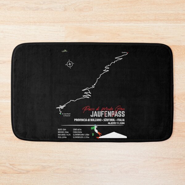 Item preview, Passo di Monte Giovo Jaufenpass Italy Motorcycle Sports Car Trail Map Art Print Sticker T-Shirt designed and sold by OuterShellUK.
