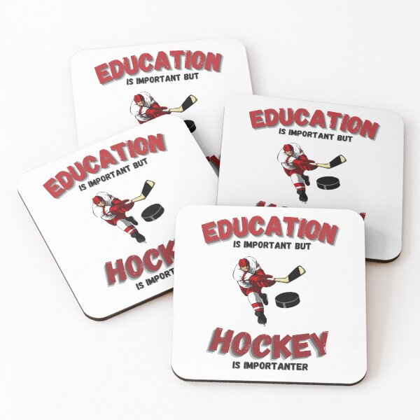 Item preview, Education Is Important But Hockey Is Importanter - Funny Quote for Hockey Lovers designed and sold by Diferenty Shop  ⭐⭐⭐⭐⭐.
