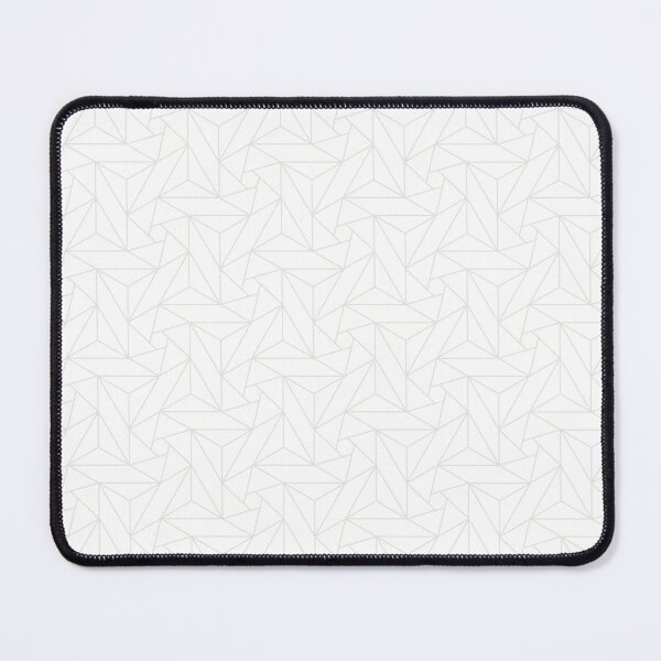 Item preview, Pale Gray and White Geometric Mosaic Shape Pattern Pairs 2022 Trending Color Swiss Meringue DEHW04 designed and sold by ColorOfTheYears.