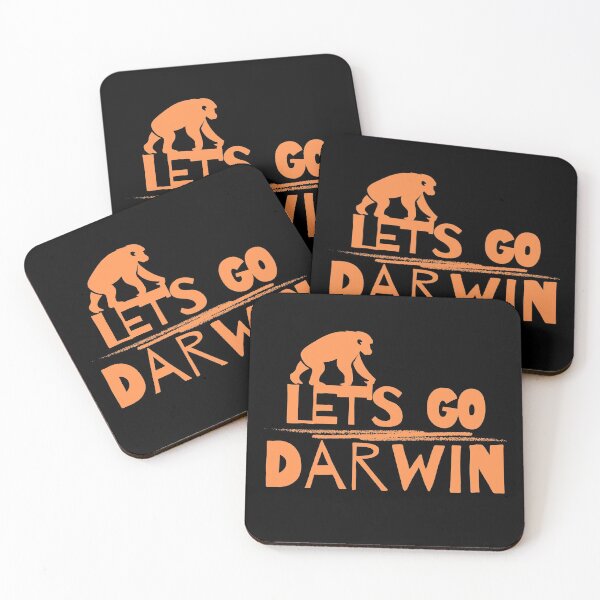 Item preview, Let's Go Darwin Monkey Ape Funny Design designed and sold by EarthArtDesigns.