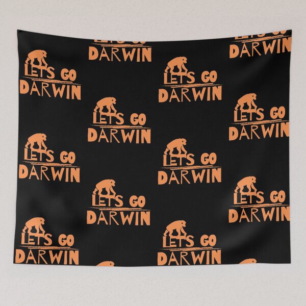 Item preview, Let's Go Darwin Monkey Ape Funny Design designed and sold by EarthArtDesigns.