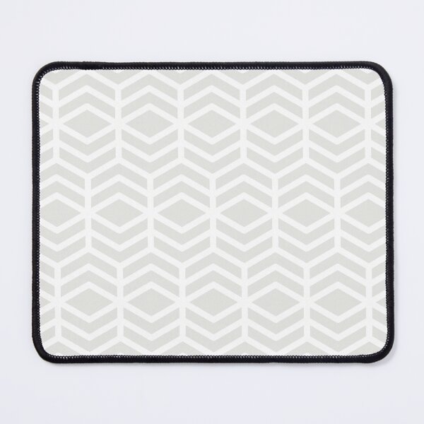 Item preview, Pale Gray and White Chevron Line Shape Pattern Pairs 2022 Trending Color Swiss Meringue DEHW04 designed and sold by ColorOfTheYears.