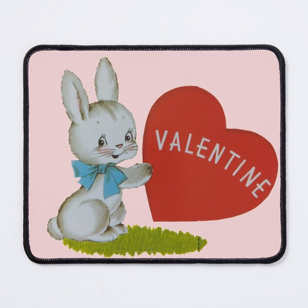 Item preview, Vintage Valentine’s Day Card with A Bunny designed and sold by Pinkmagenta.
