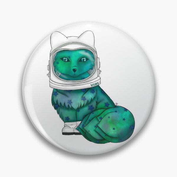 Item preview, Viridian Fox in Space designed and sold by Bohemian-Moon.