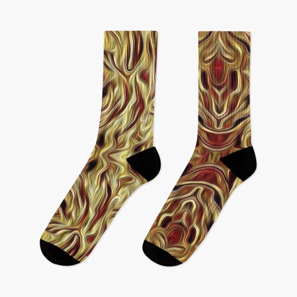 Item preview, Red and Gold Botanical Lace designed and sold by fatenanwar.