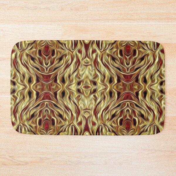 Item preview, Red and Gold Botanical Lace designed and sold by fatenanwar.