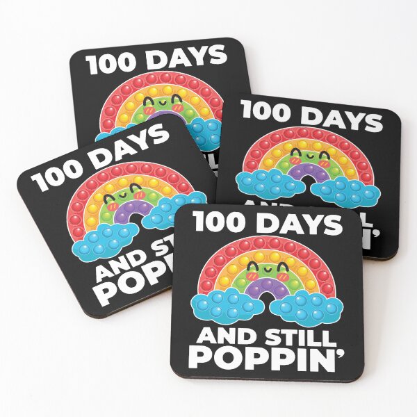 Item preview, 100 Days Of School And Still Poppin 100th Day kindergarten Kids Rainbows Pop it  designed and sold by Pexilus.
