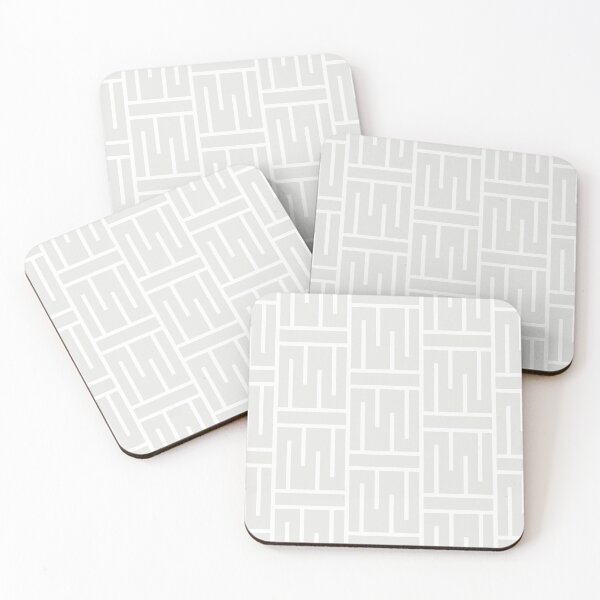 Item preview, Pale Gray and White Minimal Line Art Pattern 3 Pairs 2022 Trending Color Swiss Meringue DEHW04 designed and sold by ColorOfTheYears.