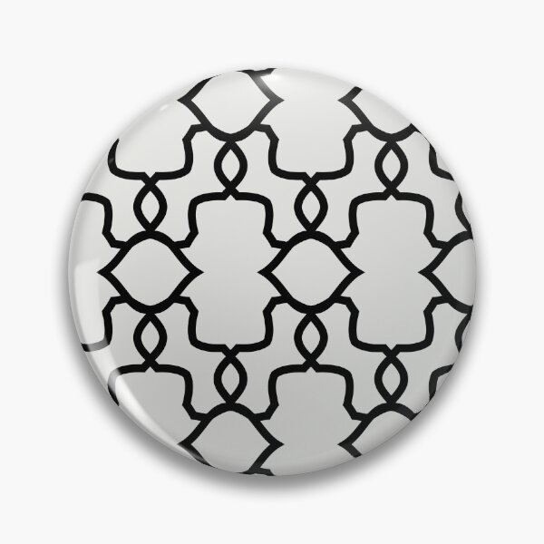 Item preview, Black and Pale Gray Ornamental Shape Pattern 4 Pairs 2022 Trending Color Swiss Meringue DEHW04 designed and sold by ColorOfTheYears.