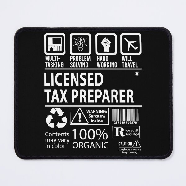 Item preview, Licensed Tax Preparer T Shirt - MultiTasking Certified Job Gift Item Tee designed and sold by oslandefren.