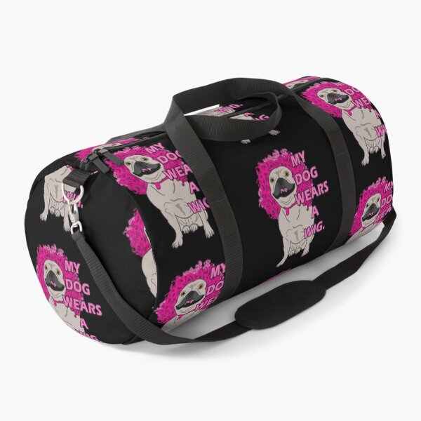 Item preview, funny my dog wears a wig saying/quote artistic dog face design designed and sold by SamRVstore.
