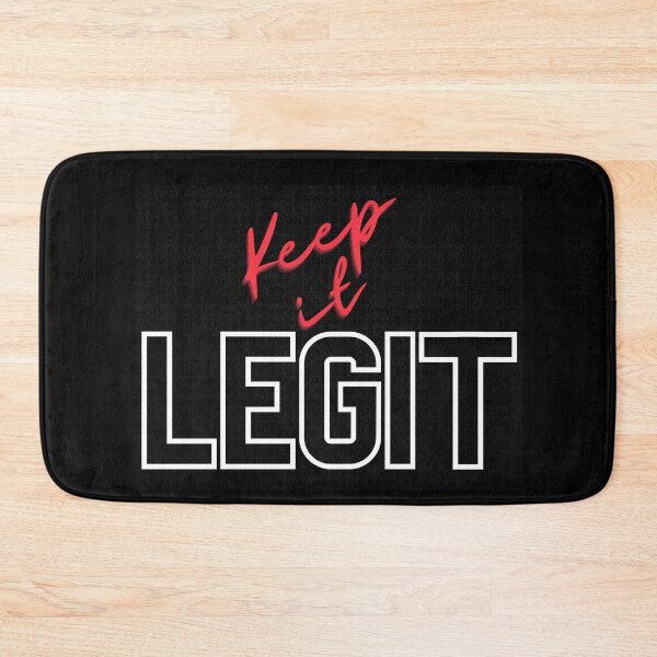 Item preview, Keep it legit black red and white text  t-shirt design designed and sold by Cosmowear.