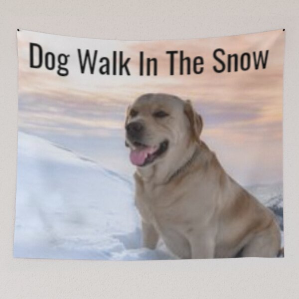Item preview, Dog Walk In The Snow designed and sold by MaxManN1.