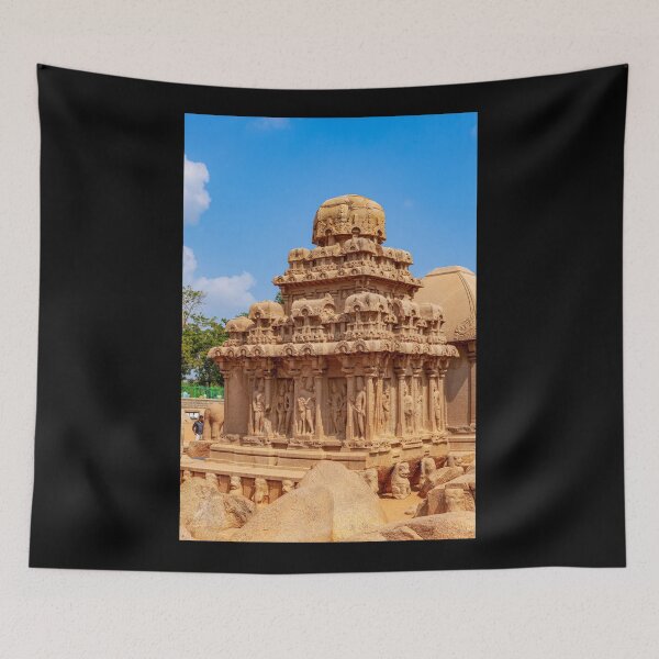 Item preview, Mahabalipuram, India - Pallava Arjuna Ratha del siglo VII, única roca de granito designed and sold by Mano Chandra Dhas.