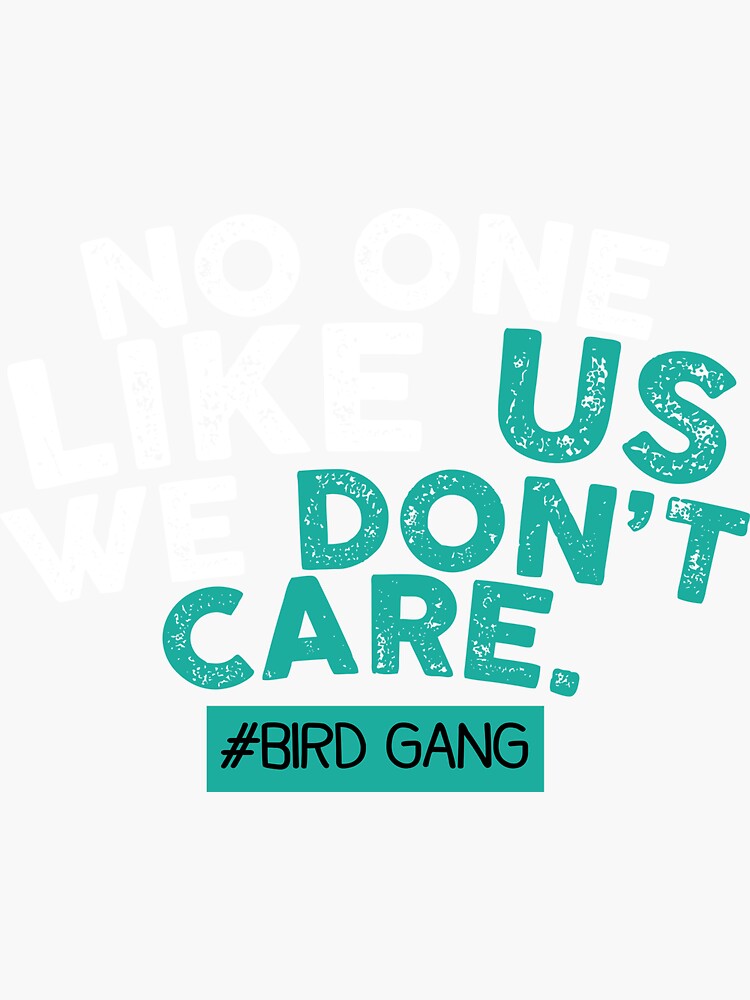 No One Like Us We Gon't Care Football Bird Gang Vintage