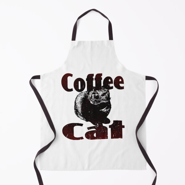 Item preview, Coffee Cat (Distressed Vintage Classic 70's Look • Retro Car Bumper Sticker for Cat Loving Coffee Lovers) designed and sold by SassyClassyMe.