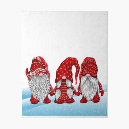 Gnome Christmas Decorations Art Board Print for Sale by Svetlana Pelin