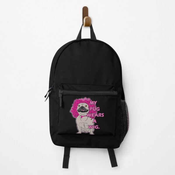 Item preview, funny my dog wears a wig saying/quote artistic dog face design designed and sold by SamRVstore.