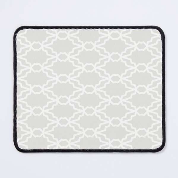 Item preview, Pale Gray and White Tessellation Line Pattern 35 Pairs 2022 Trending Color Swiss Meringue DEHW04 designed and sold by ColorOfTheYears.