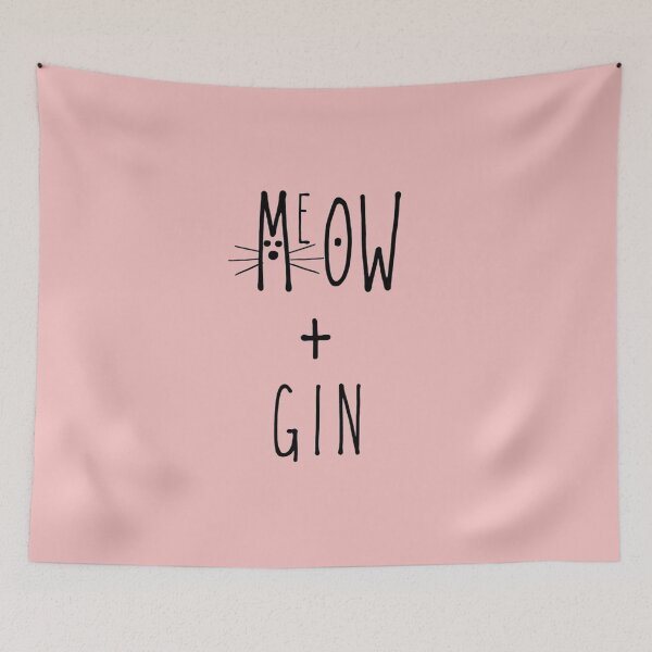 Item preview, Gin and Meow designed and sold by Doodlehub.