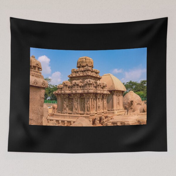 Item preview, Mahabalipuram, India - Pallava Arjuna Ratha del siglo VII, única roca de granito designed and sold by Mano Chandra Dhas.
