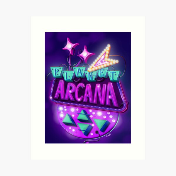 Planet Arcana - Vintage Vegas Style Sign Art Print