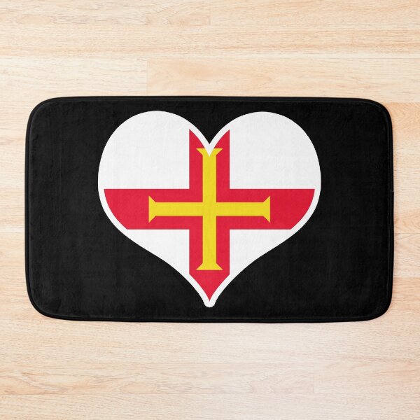 Item preview, Guernsey Flag Heart designed and sold by PKHalford.