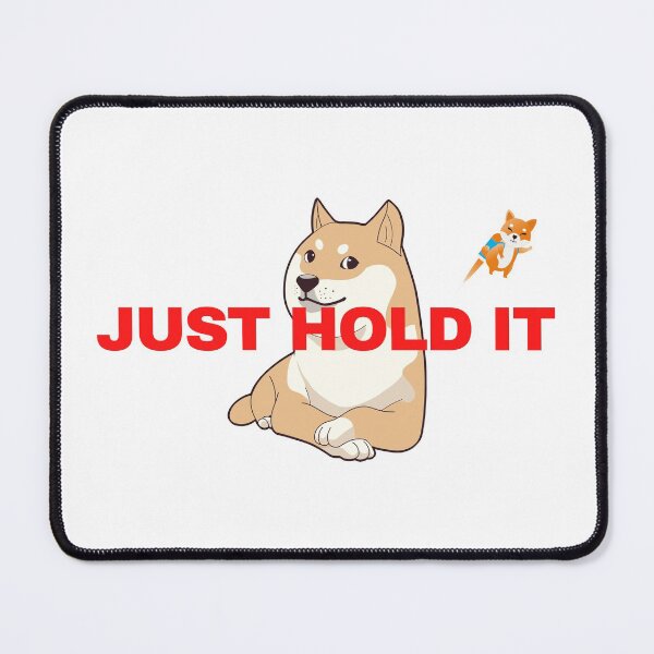Item preview, JUST HOLD IT, funny text – Red version designed and sold by Alan Bragalini.