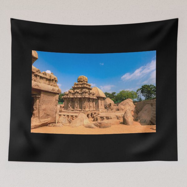 Item preview, Mahabalipuram, India - Pallava Arjuna Ratha del siglo VII, única roca de granito designed and sold by Mano Chandra Dhas.