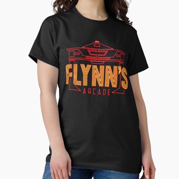Vista previa del artículo con la obra «Arcade de Flynn», diseñado y vendido por OffWorldTees.