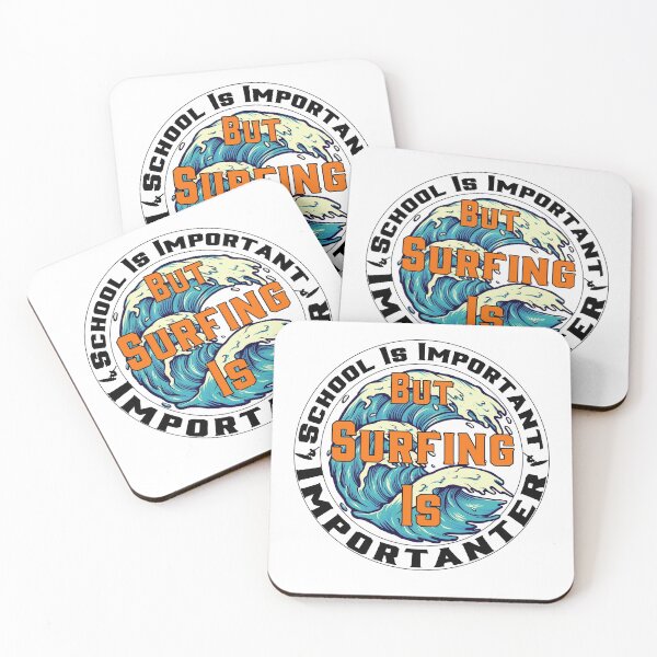 Item preview, School Is Important But Surfing Is Importanter designed and sold by LouzaArte.