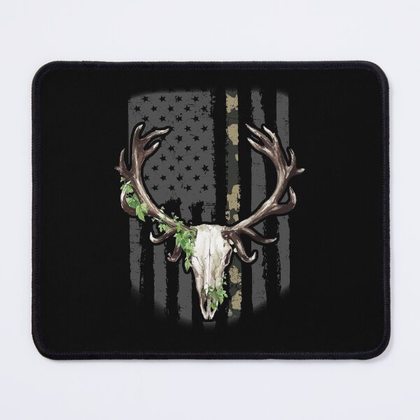 Item preview, Deer Hunting Skull American Camo USA Flag Buck designed and sold by Dressed For Duty.