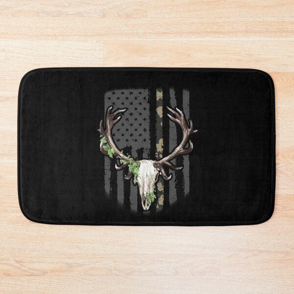Item preview, Deer Hunting Skull American Camo USA Flag Buck designed and sold by Dressed For  Duty.