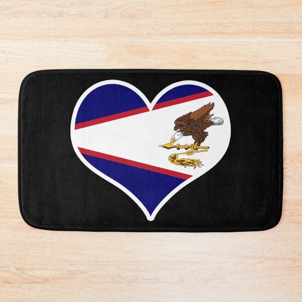 Item preview, American Samoa Flag Heart designed and sold by PKHalford.