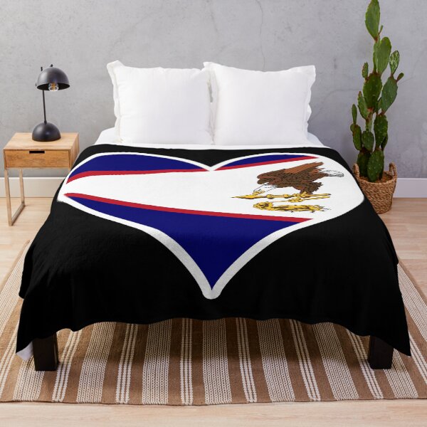 Item preview, American Samoa Flag Heart designed and sold by PKHalford.