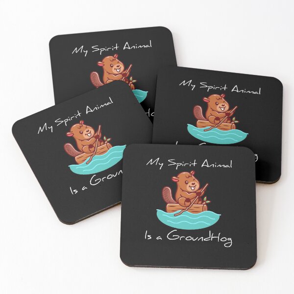 Item preview, GroundHog is my spirit animal - funny retro groundhog day Gift idea for groundhog lovers designed and sold by Yonshop.