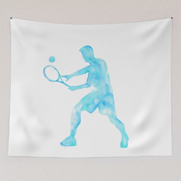 Item preview, watercolor tennis player designed and sold by ebullitioncrea.