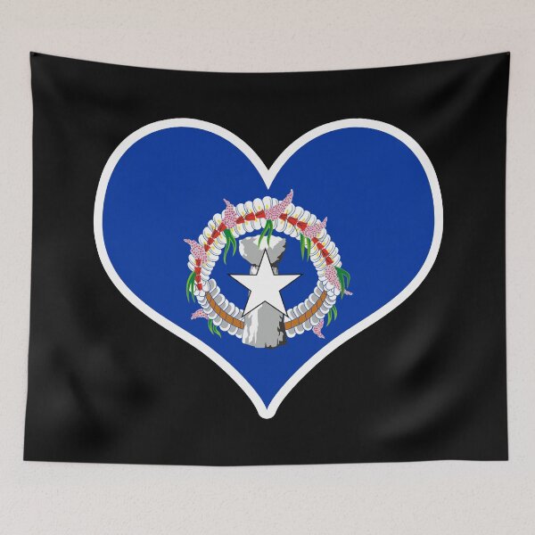 Item preview, Northern Mariana Islands Flag Heart designed and sold by PKHalford.