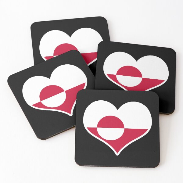 Item preview, Greenland Flag Heart designed and sold by PKHalford.