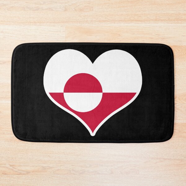 Item preview, Greenland Flag Heart designed and sold by PKHalford.