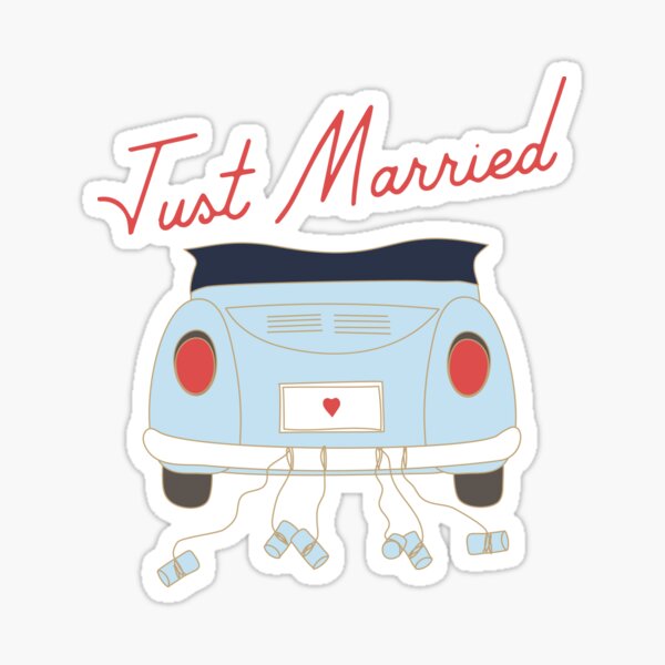 Item preview, Just Married designed and sold by artcocobean.